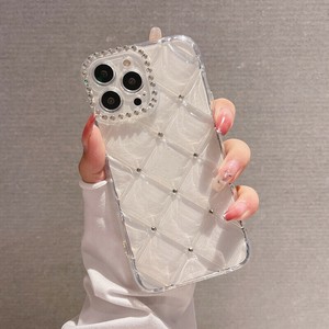 iphoneケース シリコン TPU 菱型 透明