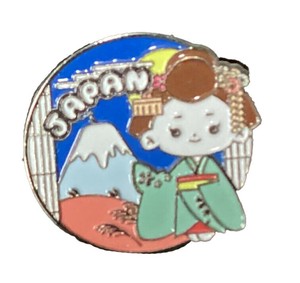 【ピンバッジ】舞妓イラスト(富士山)