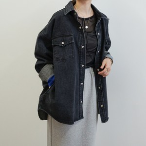 Button Shirt/Blouse Pocket black Indigo