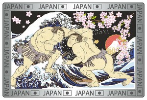 【エッチング角型マグネット】相撲4【JE177】
