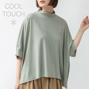 T-shirt Flared Pullover Mock Neck Cool Touch