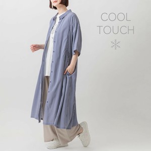 Casual Dress Stripe Shirt Dress Cool Touch