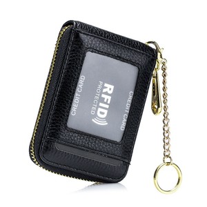 財布 RFID 8色 キーホルダー 小銭入れ コインケース 本革 スキミング防止