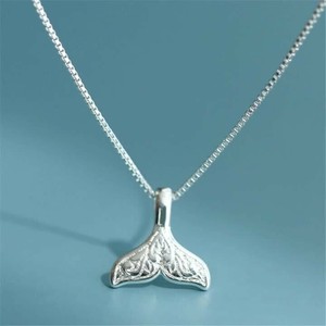 魚尾　ネックレス ネックレス レディース　ネックレス シルバー925　メッキ ネックレス シルバー
