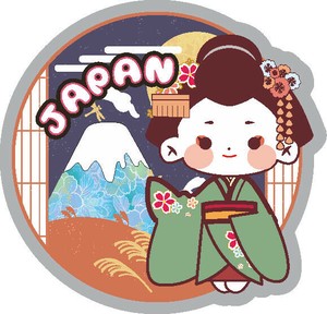 Magnet/Pin Die-cut Mt.Fuji