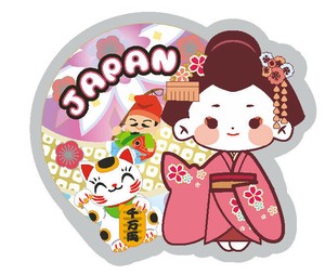 Magnet/Pin Beckoning Cat Die-cut