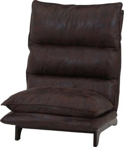 【売り切れごめん】 ダブルクッション座椅子 フィット2 AL調 1P BR 51020
