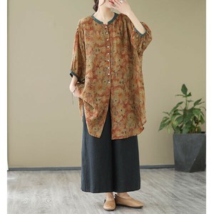 洋装/连衣裙 滚边 新商品 印花 衬衫洋装/连衣裙