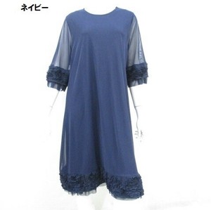 【春夏物新商品】メッシュ花刺繍デザインワンピース