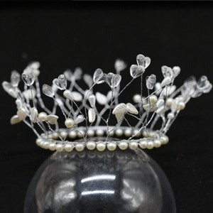 ヘアアクセサリー  花嫁頭飾り   真珠  BQ7189