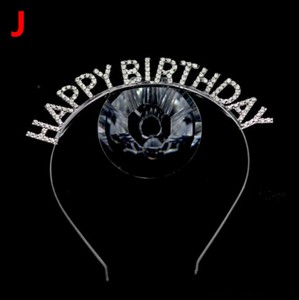 カチューシャ 字母 誕生日  BQ7198