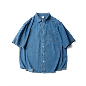P21022 デニム 半袖 トップスアウター  ファッション メンズ ワイシャツ 2025春夏新作