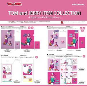 【取寄せ商品】トムとジェリー クリアファイル 付箋 ノート メモ (my)