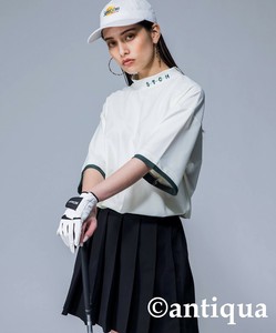 [antiqua] T-shirt Ladies fashion T-Shirt High-Neck Unisex Men's