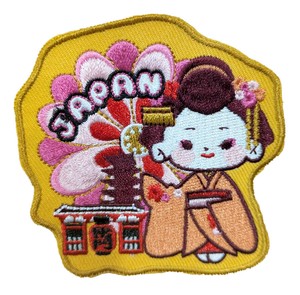 【ワッペン】舞妓(雷門)