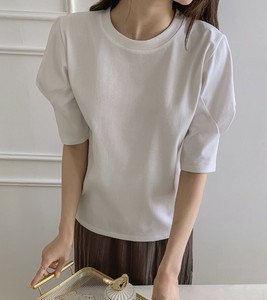 【2025春夏新作】ボリュームスリーブ5分袖Tシャツ