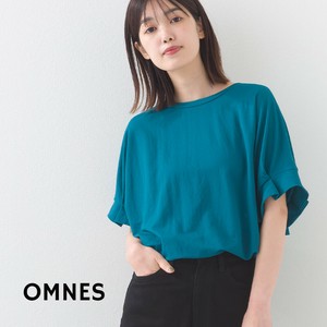 接触冷感レーヨンナイロン袖タックプルオーバー半袖 春夏新作