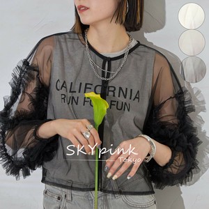 【再入荷】追加発注☆今年も入荷☆袖フリルチュールカーディガン skypink東京
