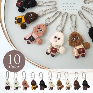 プードル ビション バックチャーム キーホルダー キーリング チャーム 犬 ドック アニマル ボア
