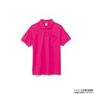 ボンマックス MS3114 ポケット付 CVC鹿の子ドライポロシャツ ショッキングピンク (29) M LIFEMAX