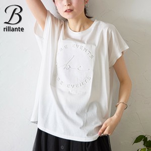 3Dロゴ Tシャツ  トップスチュニック　2025ss春夏　BRILLANTE東京（195785）