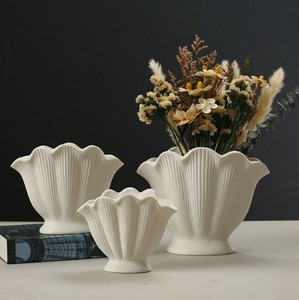花瓶 貝殻 モダン 陶器   BQ7243