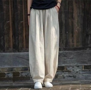 Cropped Pant Ladies fashion Summer Casual Linen Cotton