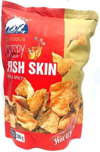 クリスピーフィッシュスキン(スパイシー)　香辣酥脆魚皮（1ケース20袋）