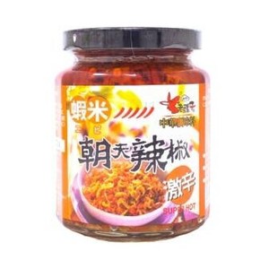 朝天えび辛味調味料　蝦米朝天辣椒　240g（1ケース24本）