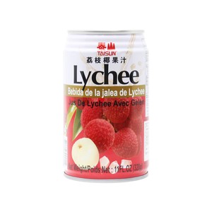 泰山　ナタデココ入りライチドリンク　茘枝椰果汁　320g（1ケース24袋）