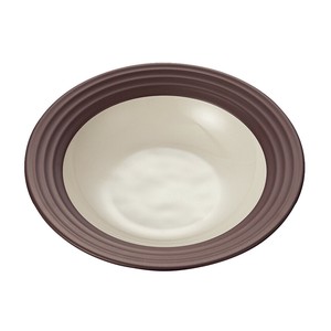 Main Plate Brown Dishwasher Safe 24cm Made in Japan