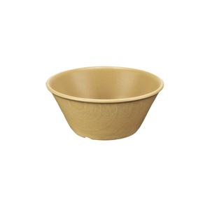 丼饭碗/盖饭碗 洗碗机对应 三聚氰胺 餐具 浅褐色 12cm 日本制造