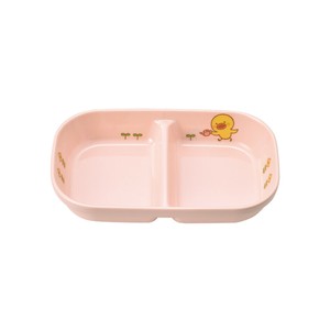 Divided Plate Pink Small Chick Made in Japan