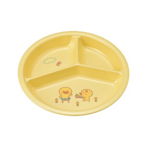 Divided Plate Small Yellow Chick Dishwasher Safe Made in Japan