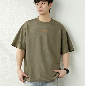 P21047 メンズ  ラウンドネック 韓国風 字母  Tシャツ プリント 半袖 2025春夏新作