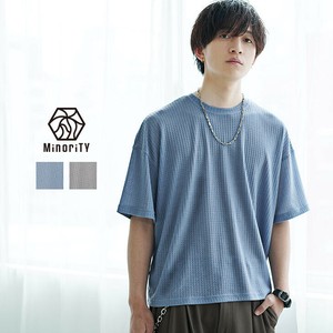 [MinoriTY] T-shirt Half Sleeve Crew Neck T-Shirt Short Sleeve Short Length