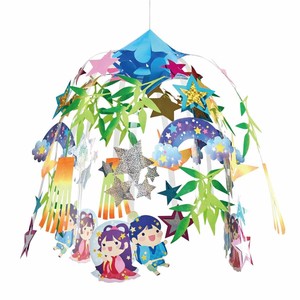 夏装飾　七夕飾り　星降る七夕2段センターハンガー