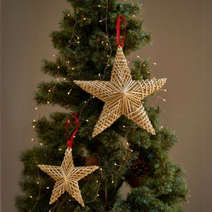 【先行予約】クリスマスをやさしく彩る ストローオーナメント スター ／クリスマス