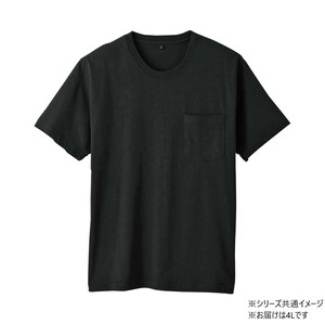 桑和 6645-53 半袖Tシャツ(ポケット付) 4Lサイズ ブラック(4)