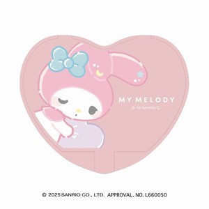 ■2025SS　新作■　サンリオキャラクターズ　ハート型ミラー　マイメロディ/むにゃっと