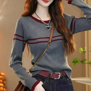 Sweater/Knitwear Ladies fashion Round Neck