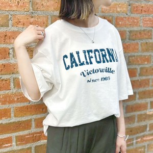 ★カレッジロゴプリント　オーバーサイズTシャツ　SS【2025新作】