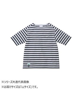 桑和 B3905-53 半袖Tシャツ(胸ポケット付き) LLサイズ ホワイトXブラックB(610) BEAMS DESIGN