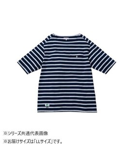 桑和 B3905-53 半袖Tシャツ(胸ポケット付き) LLサイズ ネイビーXホワイトB(611) BEAMS DESIGN
