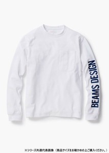 桑和 B4815-52 長袖Tシャツ(胸ポケット有) Sサイズ ホワイト(0) BEAMS DESIGN