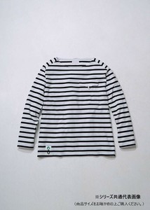 桑和 B3905-52 長袖Tシャツ(胸ポケット付き) Mサイズ ホワイトXブラックB(610) BEAMS DESIGN