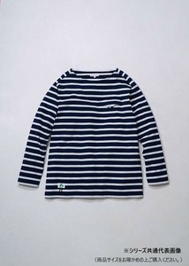 桑和 B3905-52 長袖Tシャツ(胸ポケット付き) Sサイズ ネイビーXホワイトB(611) BEAMS DESIGN