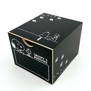 スヌーピー　 黒板 引き出しボックス スヌーピー ＆ ウッドストック   日本製　木製　小物入れ　ケース