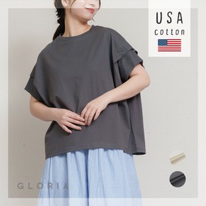 【入荷しました！】【2025初夏物新作】USAコットン袖タックプルオーバー
