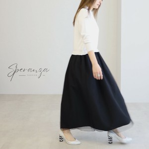 【再入荷】チュールドッキングワンピース